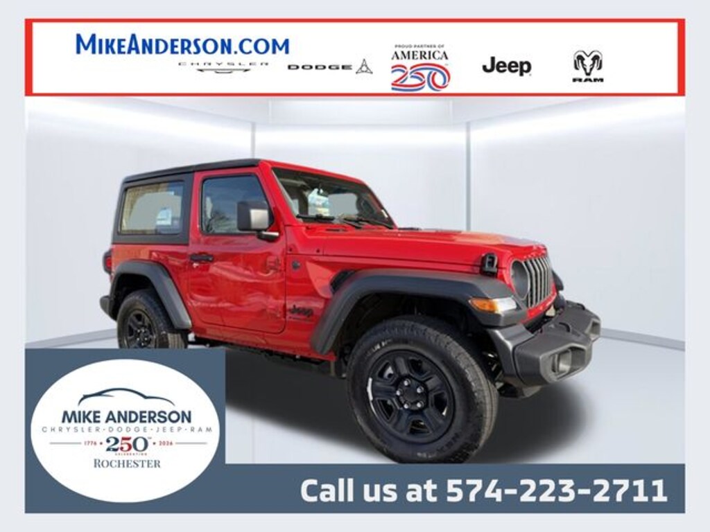 New 2026 Jeep Wrangler 2-DOOR SPORT Sport Utility