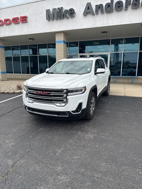 Used 2022 GMC Acadia SLT with VIN 1GKKNML44NZ166352 for sale in Rochester, IN