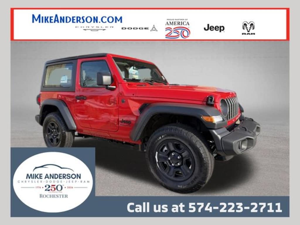 New 2026 Jeep Wrangler 2-DOOR SPORT Sport Utility
