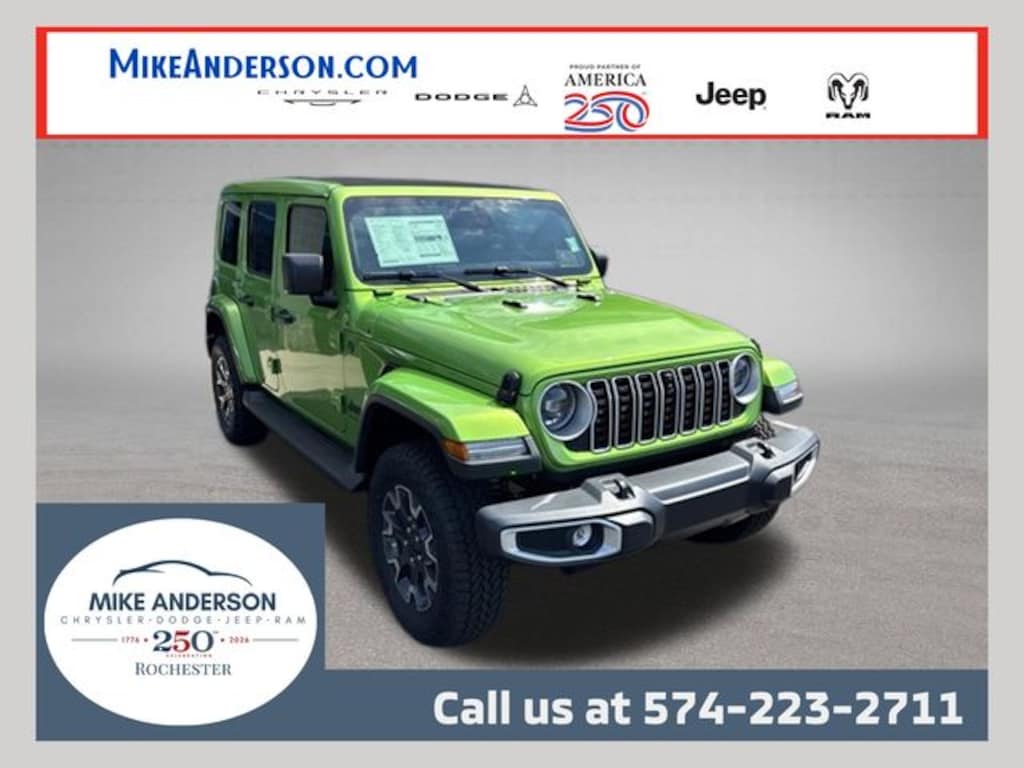 New 2026 Jeep Wrangler 4-DOOR SAHARA Sport Utility