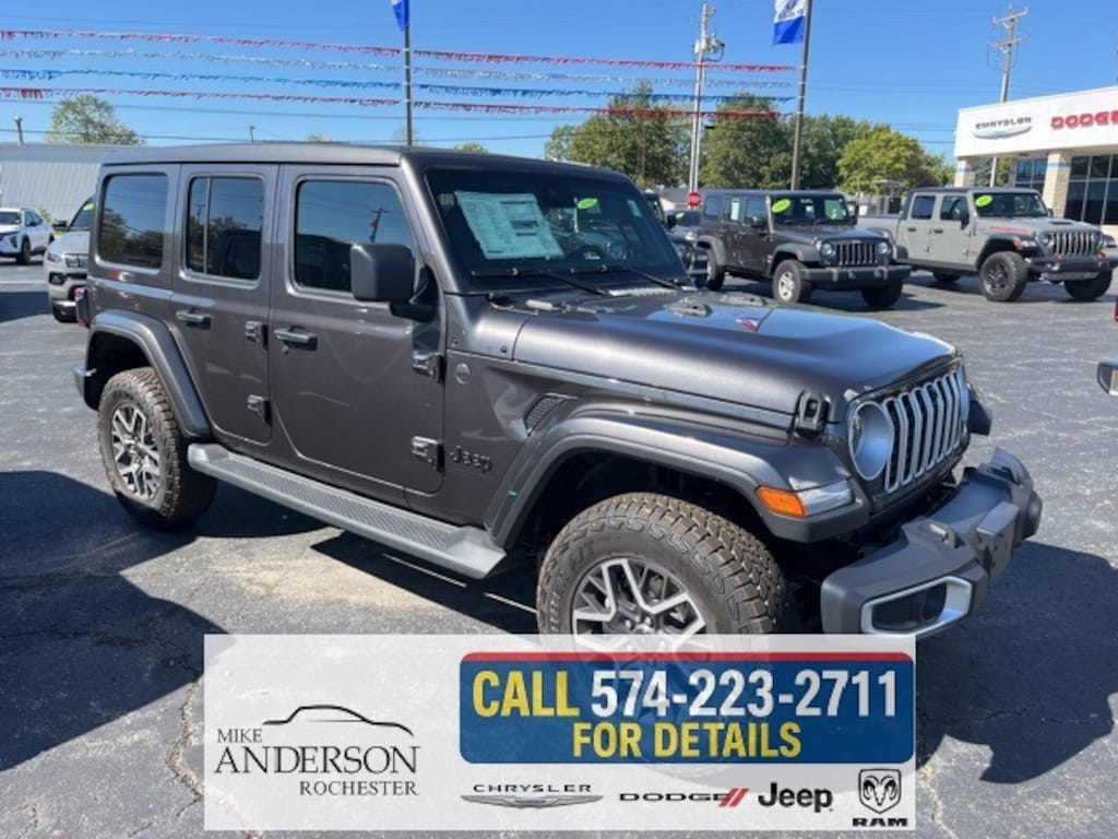 New 2025 Jeep Wrangler 4-DOOR SAHARA Sport Utility