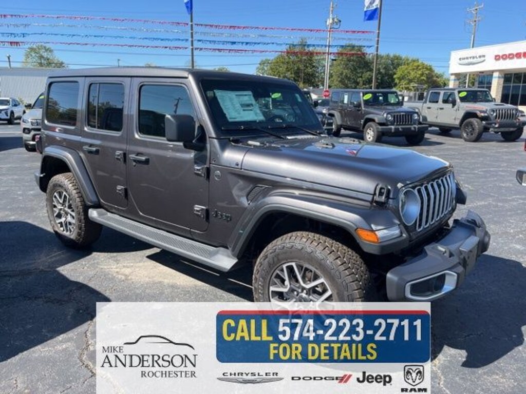 New 2025 Jeep Wrangler 4-DOOR SAHARA Sport Utility