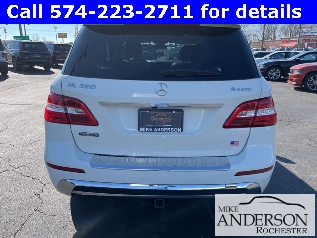 Used 2013 Mercedes-Benz M-Class ML550 with VIN 4JGDA7DB5DA226906 for sale in Rochester, IN