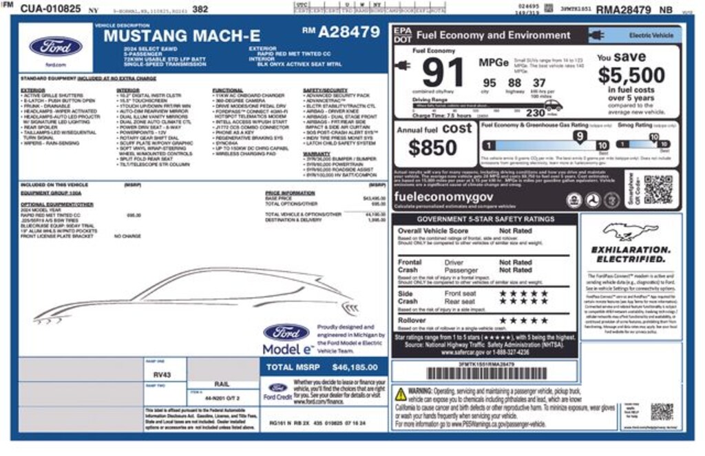 Used 2024 Ford Mustang Mach-E Select SUV