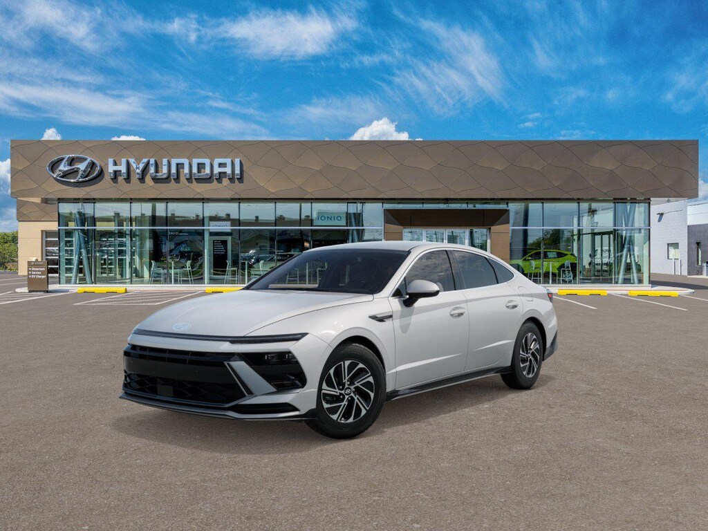 New 2026 Hyundai Sonata Hybrid Blue Sedan