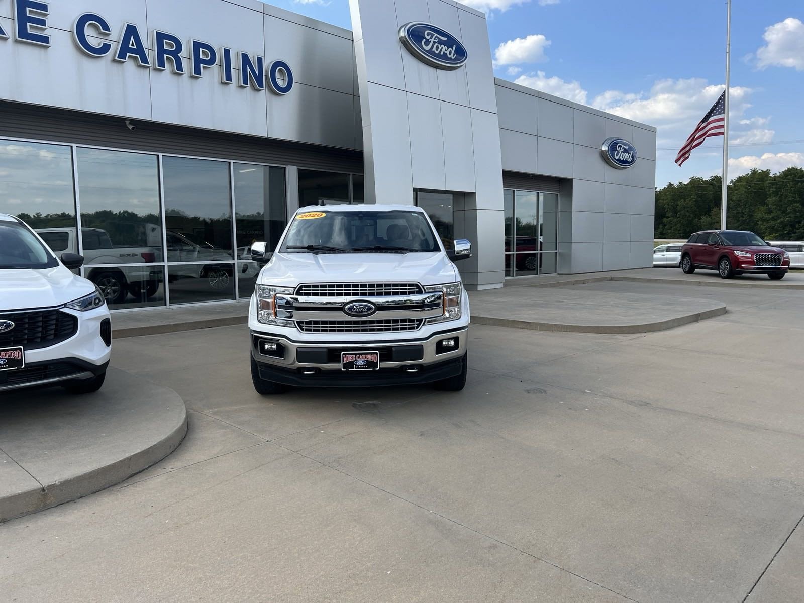 Used 2020 Ford F-150 Lariat with VIN 1FTEW1EP0LKE72496 for sale in Columbus, KS