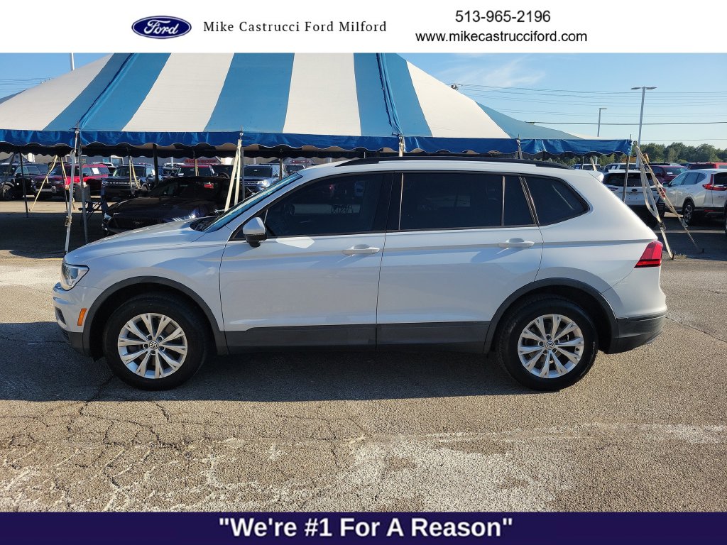 Used 2018 Volkswagen Tiguan S with VIN 3VV1B7AX0JM091516 for sale in Milford, OH