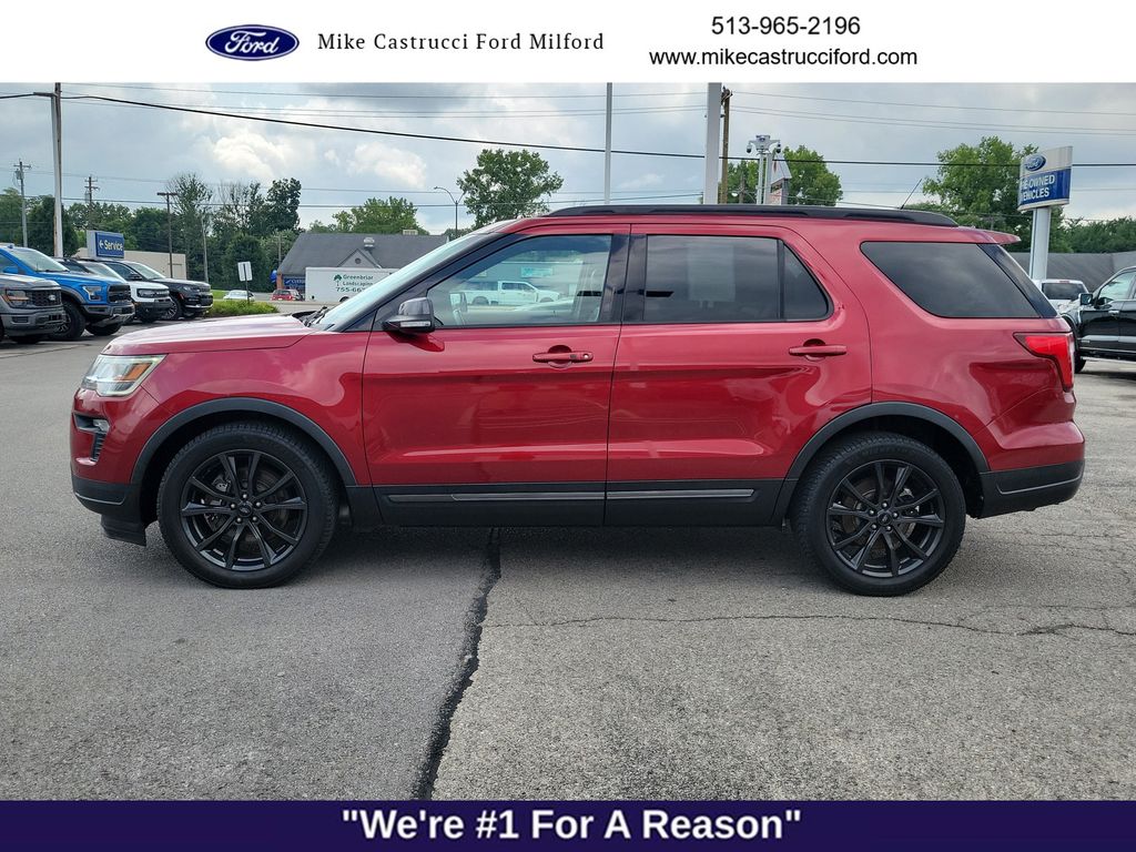 Used 2018 Ford Explorer XLT with VIN 1FM5K7D89JGA12886 for sale in Milford, OH