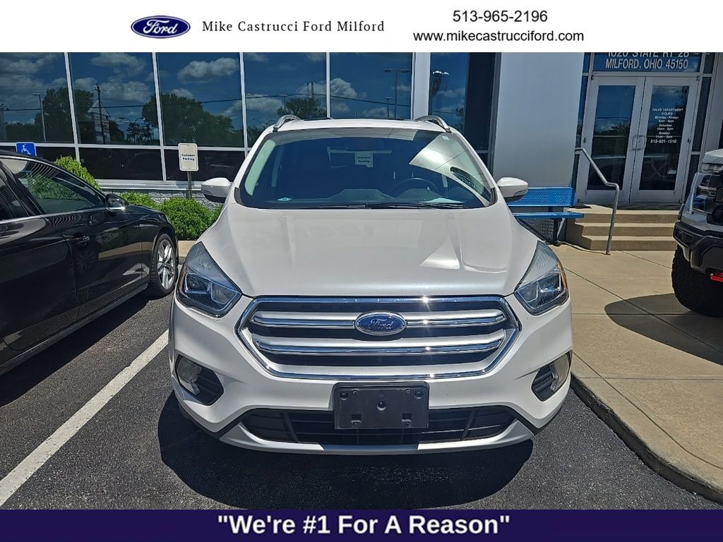 Used 2017 Ford Escape Titanium with VIN 1FMCU0J93HUB58783 for sale in Milford, OH