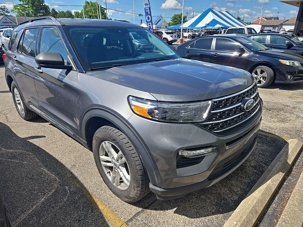 Used 2021 Ford Explorer XLT with VIN 1FMSK8DH2MGA13746 for sale in Milford, OH