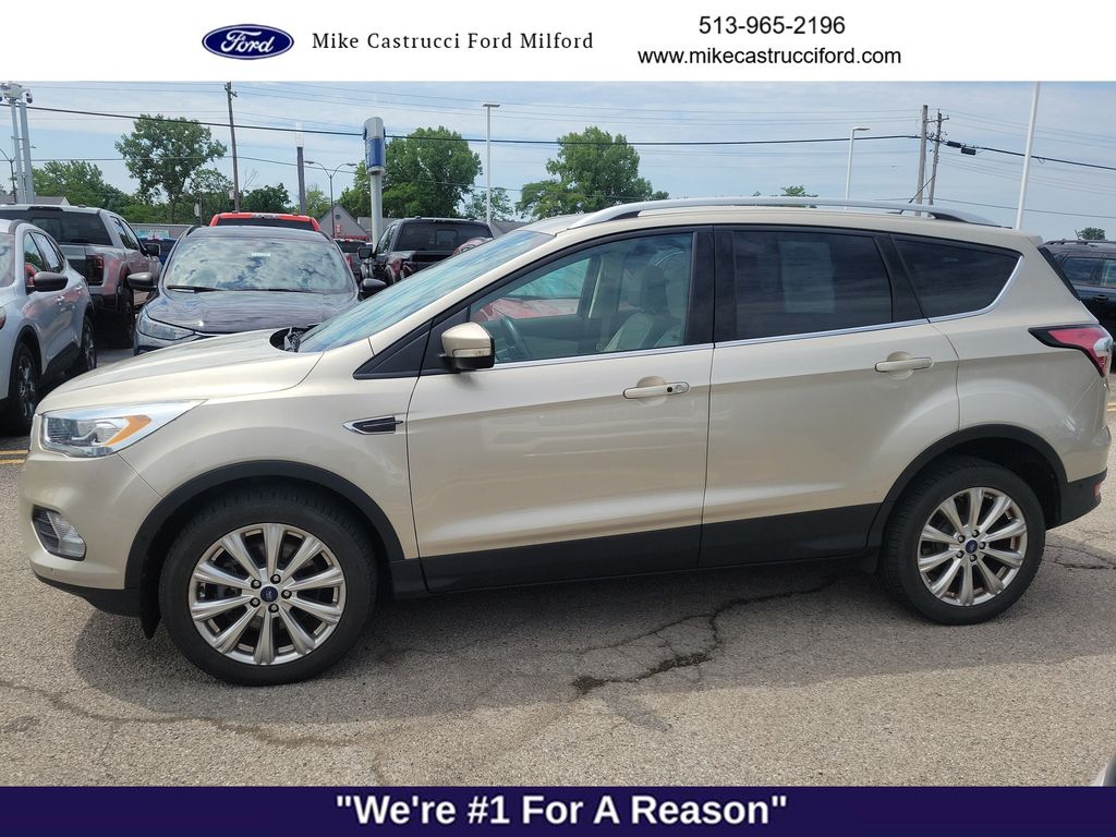 Used 2017 Ford Escape Titanium with VIN 1FMCU9J97HUD92865 for sale in Milford, OH