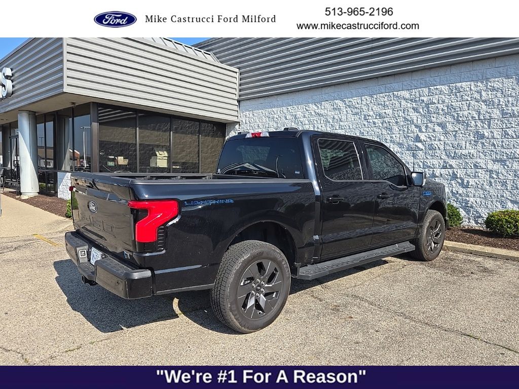 Used 2024 Ford F-150 Lightning Flash with VIN 1FT6W3L76RWG28593 for sale in Milford, OH