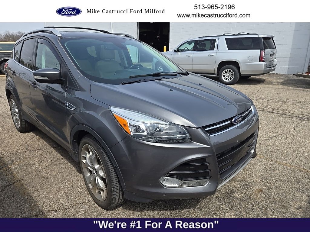 Used 2014 Ford Escape Titanium with VIN 1FMCU9J91EUD30387 for sale in Milford, OH