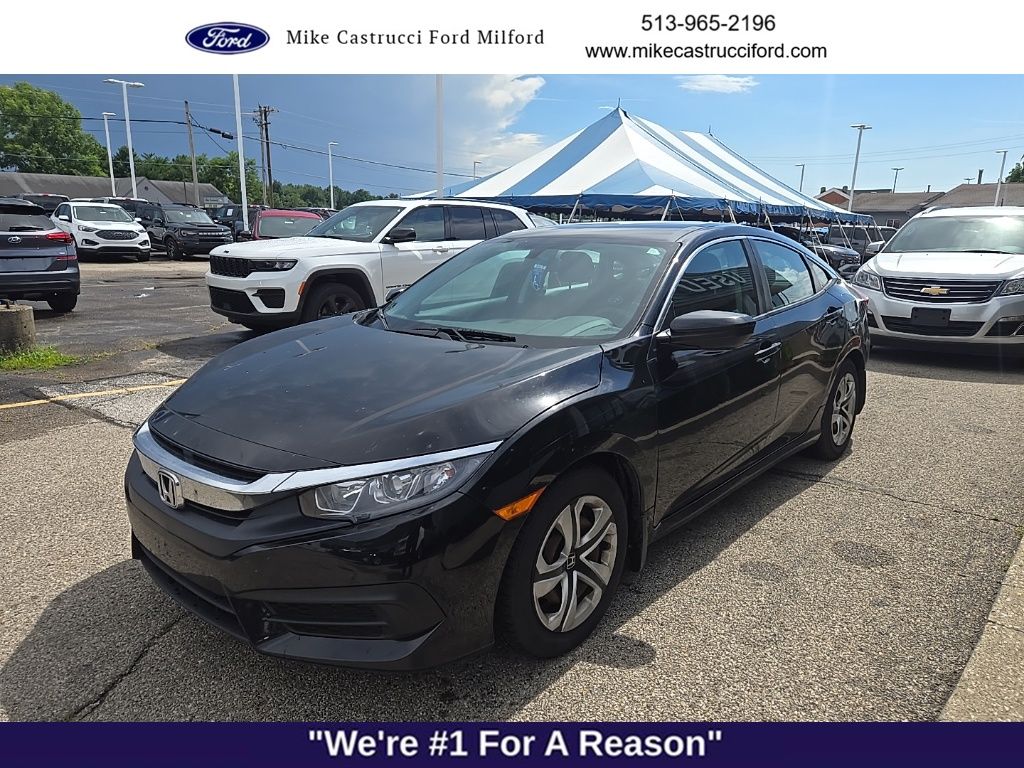 Used 2016 Honda Civic LX with VIN 19XFC2F55GE073270 for sale in Milford, OH
