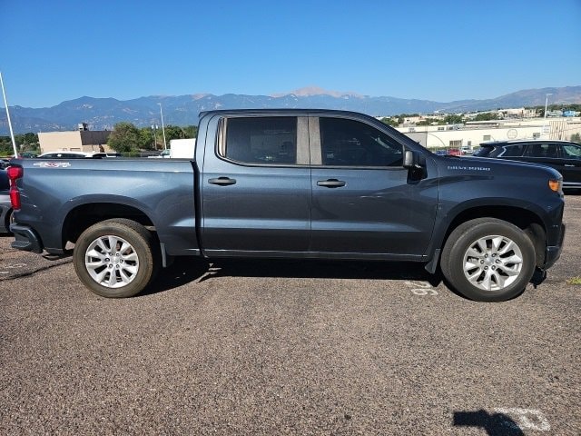 Certified 2021 Chevrolet Silverado 1500 Custom with VIN 1GCPYBEK0MZ204523 for sale in Colorado Springs, CO