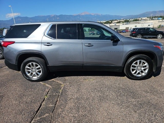 Used 2018 Chevrolet Traverse LS with VIN 1GNERFKW8JJ156452 for sale in Colorado Springs, CO