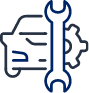 car with wrench icon