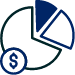 deductible pie chart icon