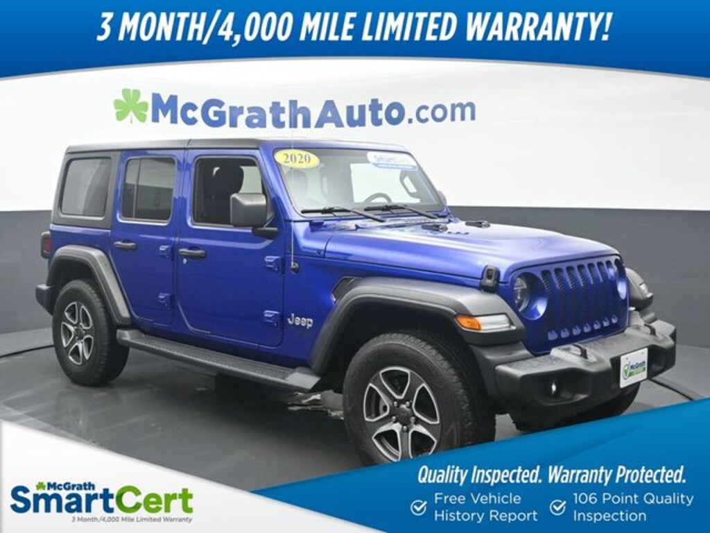Used 2020 Jeep Wrangler For Sale at McGrath Chevyland VIN
