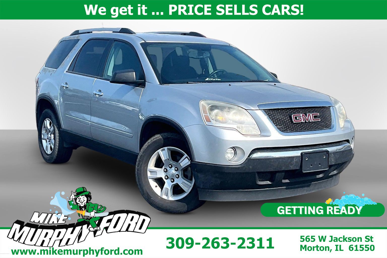 Used 2012 GMC Acadia SL with VIN 1GKKRNED6CJ232595 for sale in Morton, IL