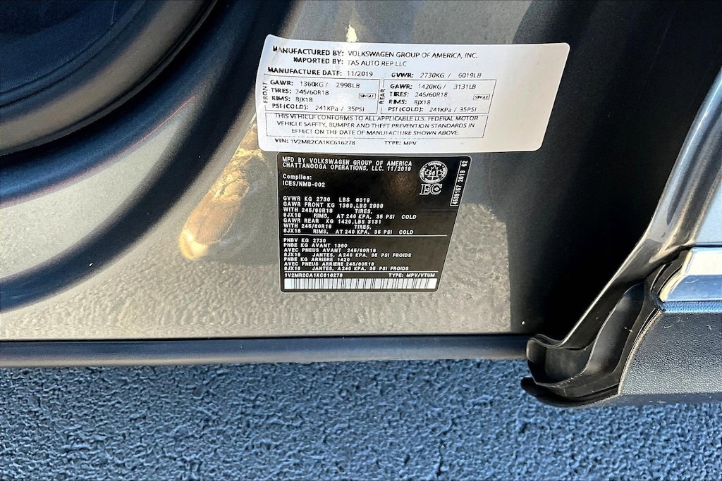 Used 2019 Volkswagen Atlas SEL SUV