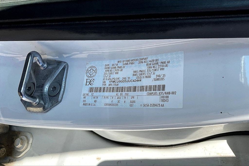 Used 2018 Ford Escape SE SUV