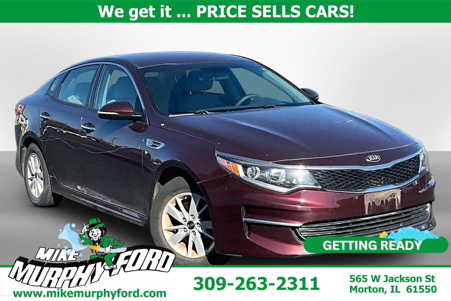 Certified 2018 Kia Optima LX Sedan