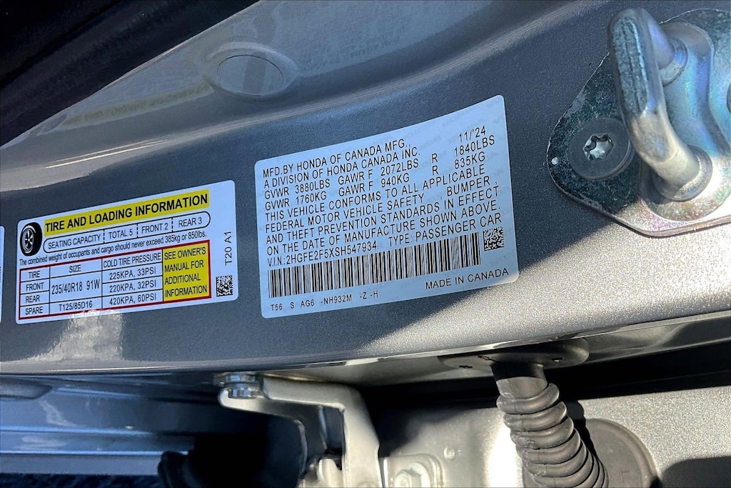 Used 2025 Honda Civic Sedan Sport Sedan