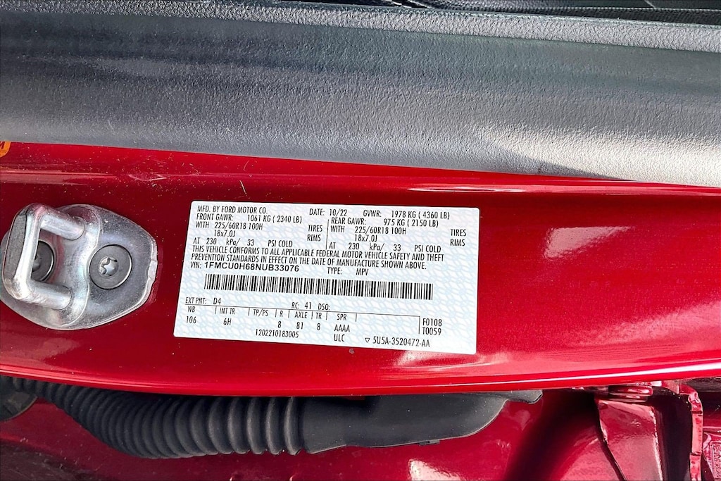 Certified 2022 Ford Escape SEL SUV