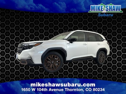 Featured New 2025 Subaru Forester Hybrid Sport SUV for sale in Thornton, CO