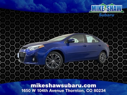 Featured Used 2014 Toyota Corolla S 4D Sedan 5YFBURHE8EP074331 for Sale near Evans, CO