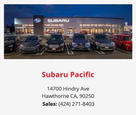 Subaru Pacific Offers Customers the True Golden State Peace of Mind! Subaru Pacific Offers Customers the True Golden State Peace of Mind!