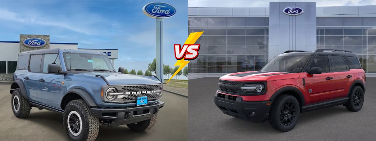 2026 Ford Bronco vs 2026 Ford Bronco Sport