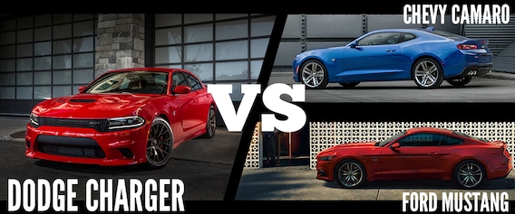 2016 Dodge Charger vs Chevy Camaro & Ford Mustang | Mike Toler Chrysler  Dodge Jeep Ram FIAT, Inc.