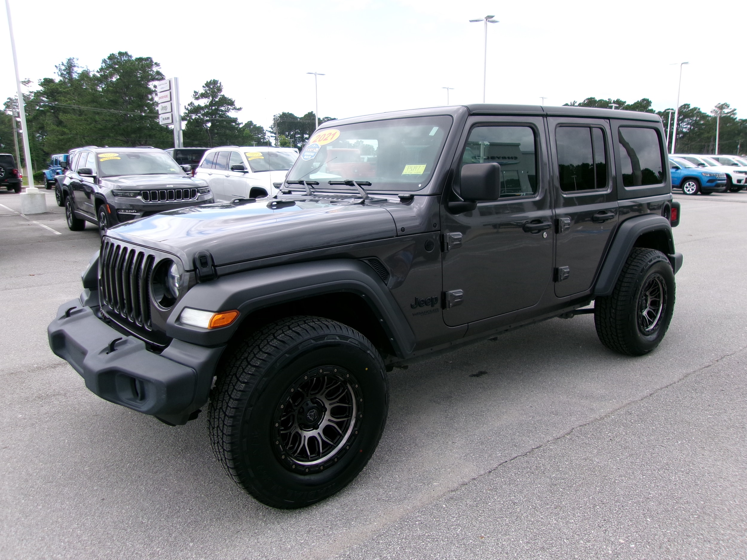 Used 2021 Jeep Wrangler Unlimited Altitude with VIN 1C4HJXDN2MW803491 for sale in Morehead City, NC