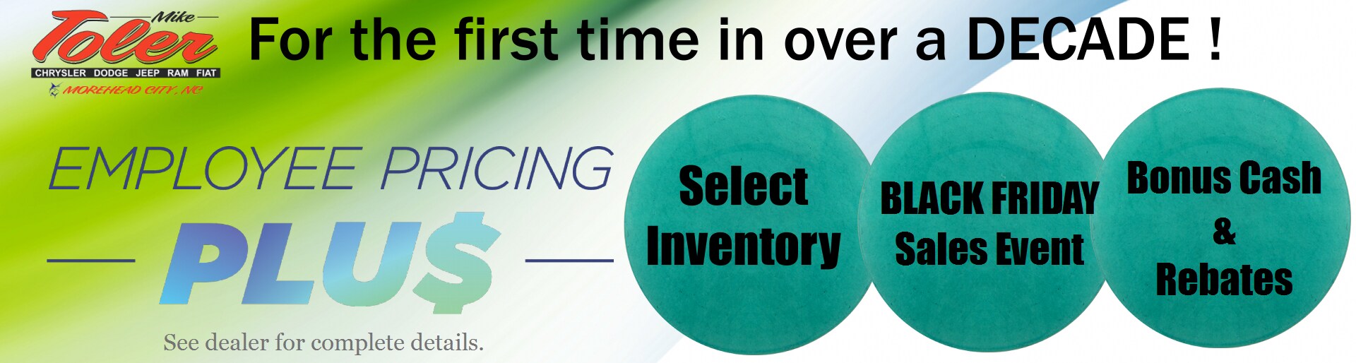 New & Used Car Dealership Mike Toler in Morehead City, NC