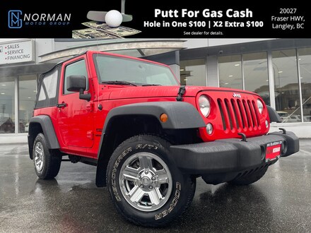 2015 Jeep Wrangler Sport 4WD 6PD MANUAL SOFT TOP ONLY 100KM SUV 17