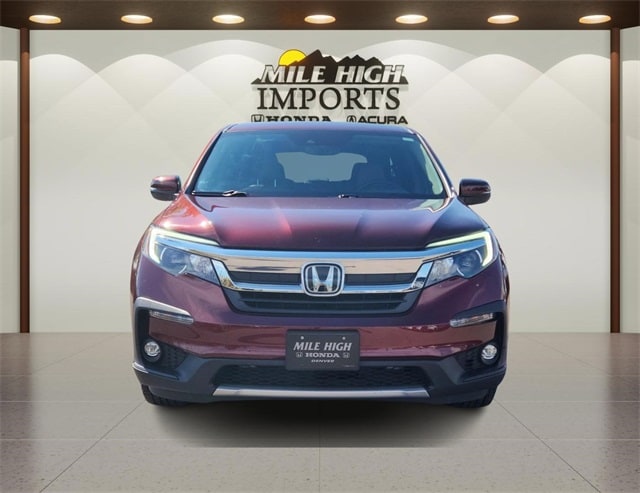 Used 2021 Honda Pilot EX-L with VIN 5FNYF6H54MB093326 for sale in Denver, CO