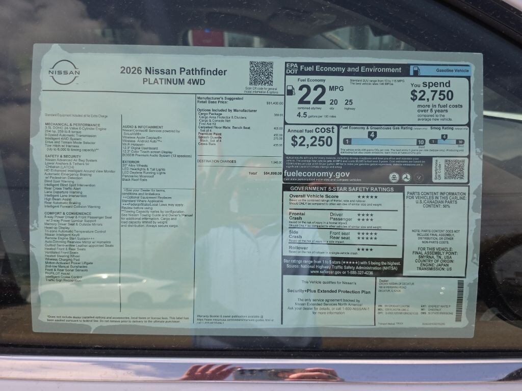 New 2026 Nissan Pathfinder Platinum SUV