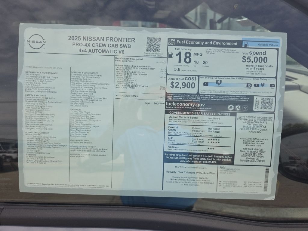 New 2025 Nissan Frontier PRO-4X Truck Crew Cab