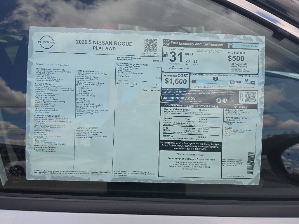 New 2026 Nissan Rogue Platinum SUV
