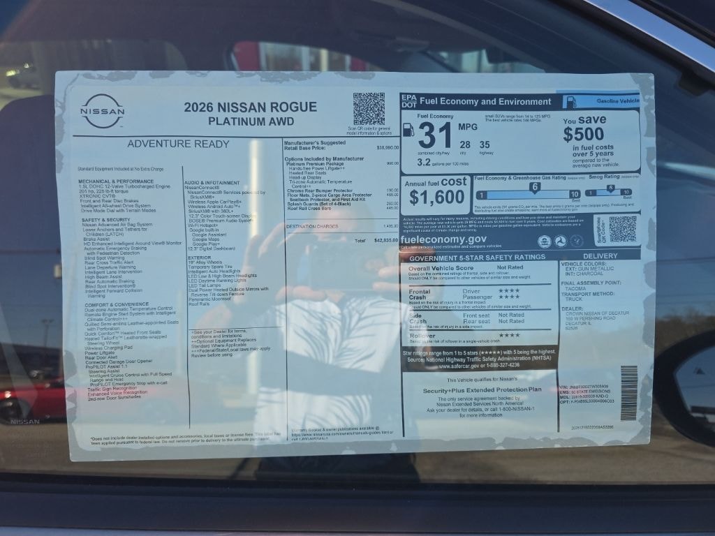 New 2026 Nissan Rogue Platinum SUV