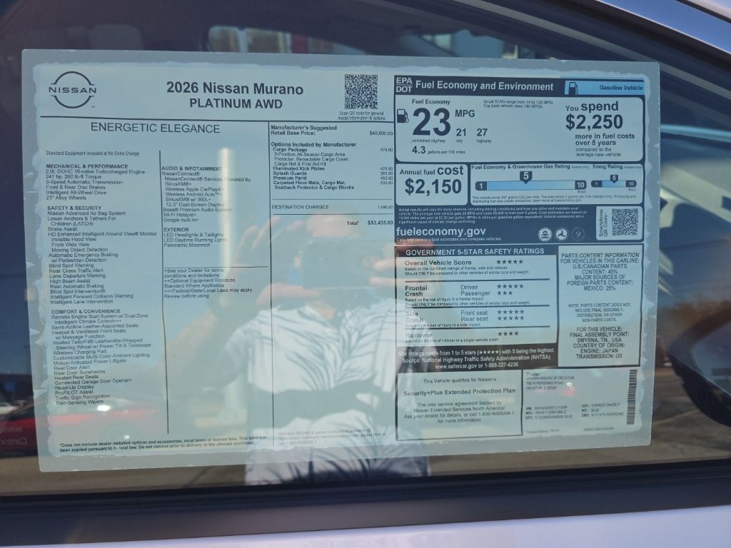 2026 Nissan Murano Platinum - Photo 3