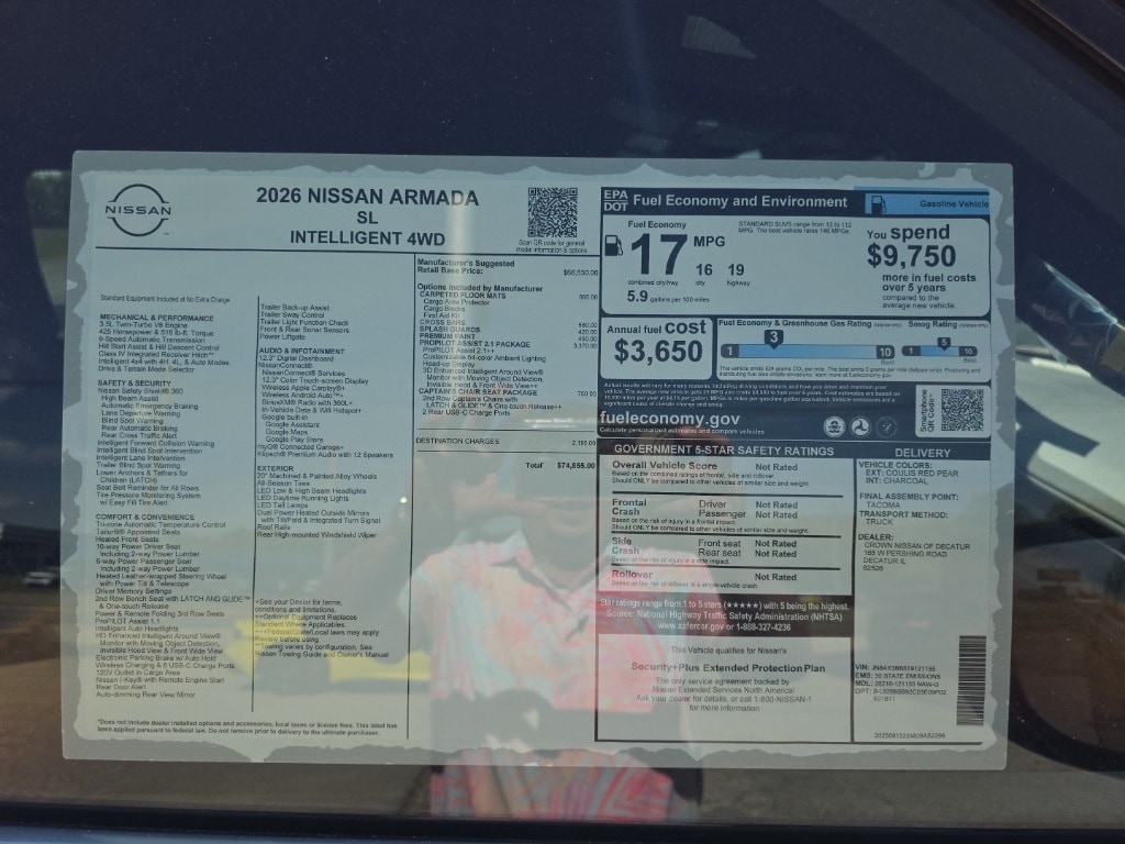 New 2026 Nissan Armada SL SUV