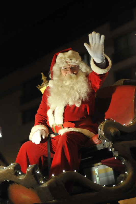 santa claus waving