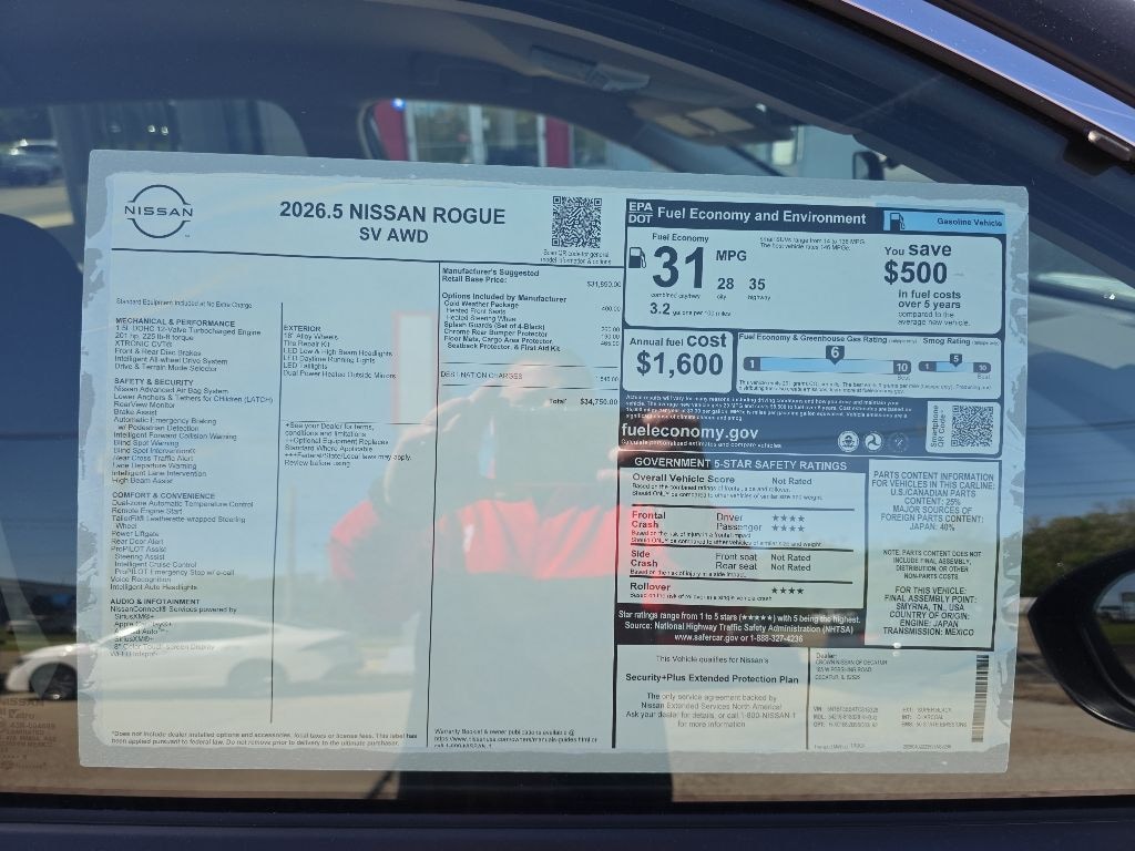 New 2026 Nissan Rogue SV SUV