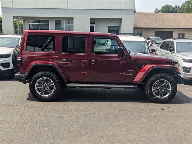 Certified 2021 Jeep Wrangler Unlimited Sahara with VIN 1C4HJXEG4MW647714 for sale in Milford, CT