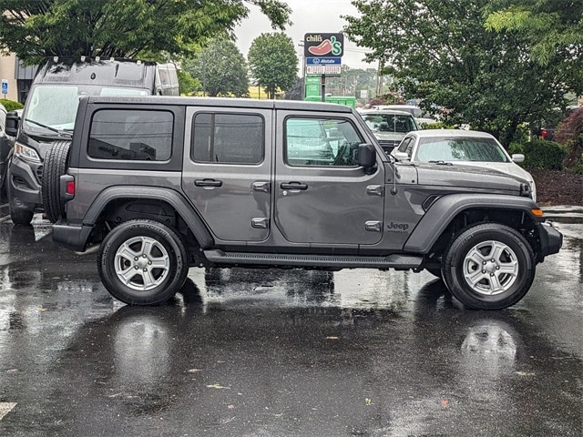 Certified 2022 Jeep Wrangler Unlimited Sport S with VIN 1C4HJXDG2NW233074 for sale in Milford, CT