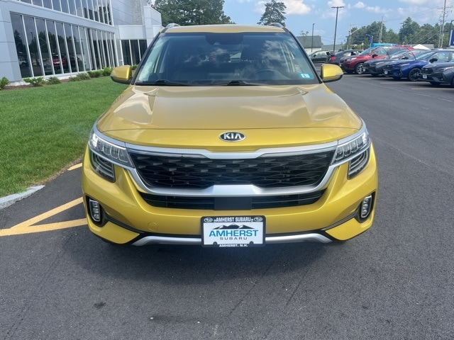 Used 2021 Kia Seltos SX with VIN KNDETCA26M7160346 for sale in Amherst, NH
