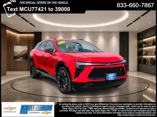 Used 2024 Chevrolet Blazer EV RS with VIN 3GNKDCRJ1RS187742 for sale in Hempstead, NY